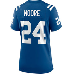 Lenny Moore Indianapolis Colts Women's Game Retired Player Jersey - Royal Jerseys