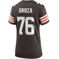 Lou Groza Cleveland Browns Women's Game Retired Player Jersey - Brown Jerseys