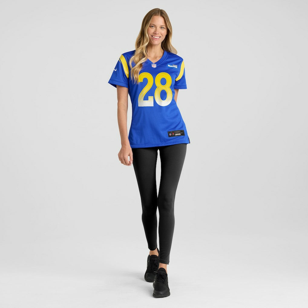 Marshall Faulk Los Angeles Rams Women's Game Retired Player Jersey - Royal Jerseys