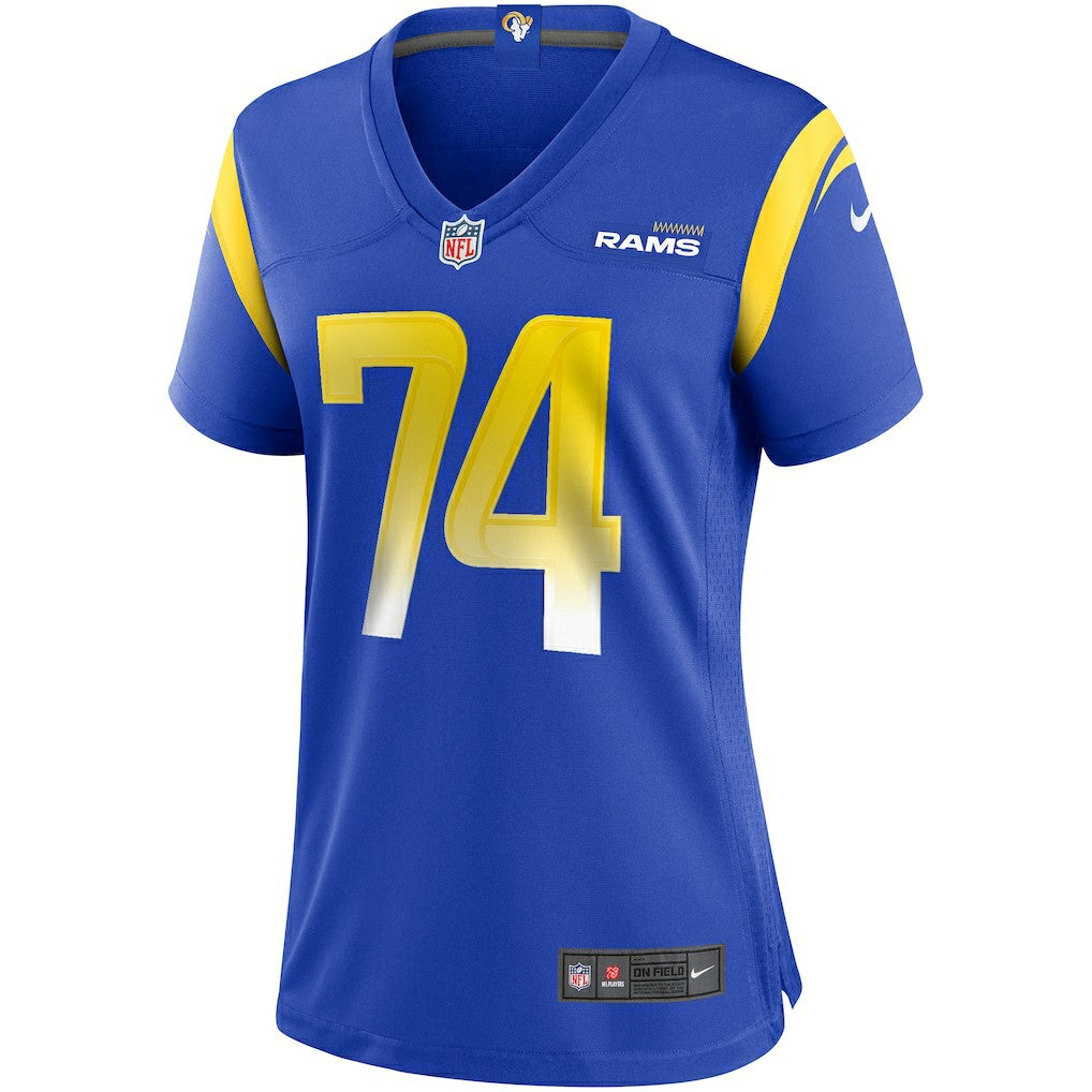Merlin Olsen Los Angeles Rams Women's Game Retired Player Jersey - Royal Jerseys