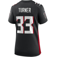 Michael Turner Atlanta Falcons Women's Game Retired Player Jersey - Black Jerseys