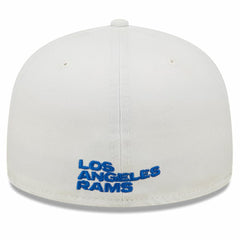 Los Angeles Rams New Era Omaha Ram Head 59FIFTY Fitted Hat - White Hats