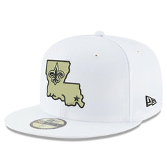 New Orleans Saints New Era Omaha Alternate Logo 59FIFTY Fitted Hat - White Hats