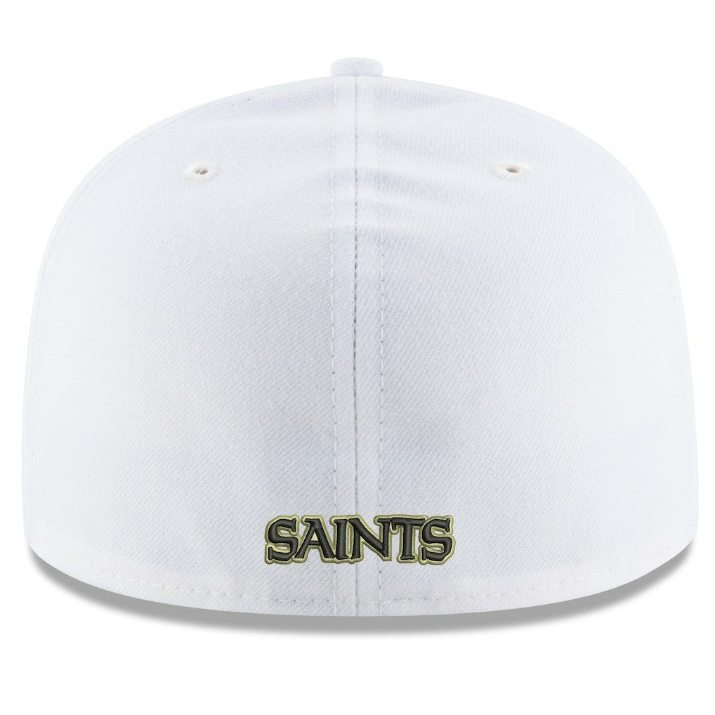 New Orleans Saints New Era Omaha Alternate Logo 59FIFTY Fitted Hat - White Hats