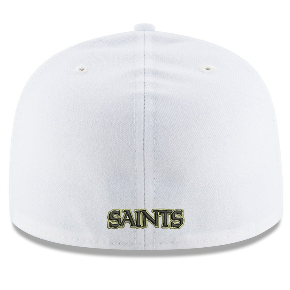 New Orleans Saints New Era Omaha Alternate Logo 59FIFTY Fitted Hat - White Hats