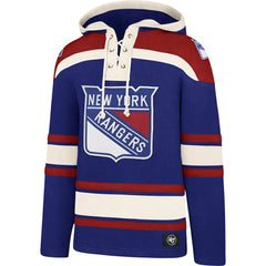 New York Rangers '47 Superior Lacer Hoodie - Blue | US 3996205