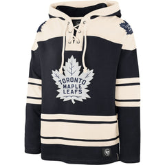 Toronto Maple Leafs '47 Superior Lacer Pullover Hoodie - Navy/Cream | US 3996210