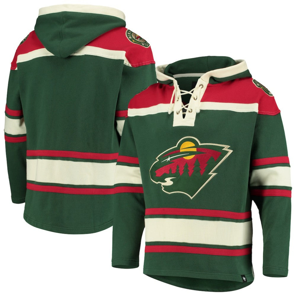Minnesota Wild '47 Superior Lacer Hoodie - Green | US 3996214