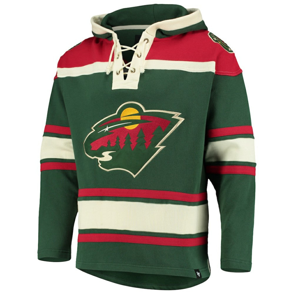 Minnesota Wild '47 Superior Lacer Hoodie - Green | US 3996214