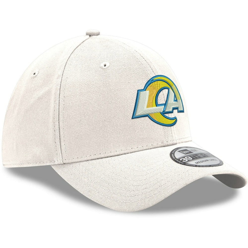 Los Angeles Rams New Era LA Logo Iced II 39THIRTY Flex Hat - White Hats