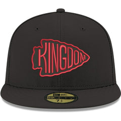 Kansas City Chiefs New Era Omaha 59FIFTY Fitted Hat - Black Hats