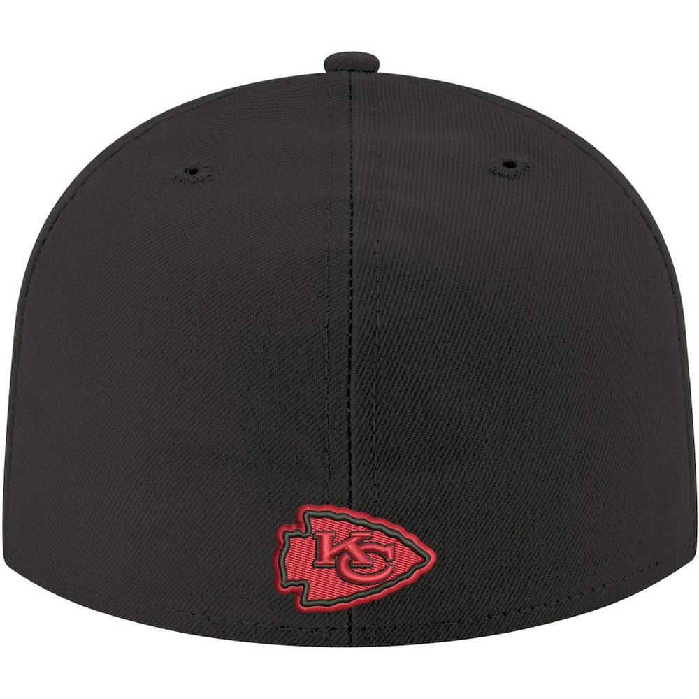 Kansas City Chiefs New Era Omaha 59FIFTY Fitted Hat - Black Hats