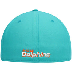 Miami Dolphins New Era Omaha 59FIFTY Fitted Hat - Aqua Hats