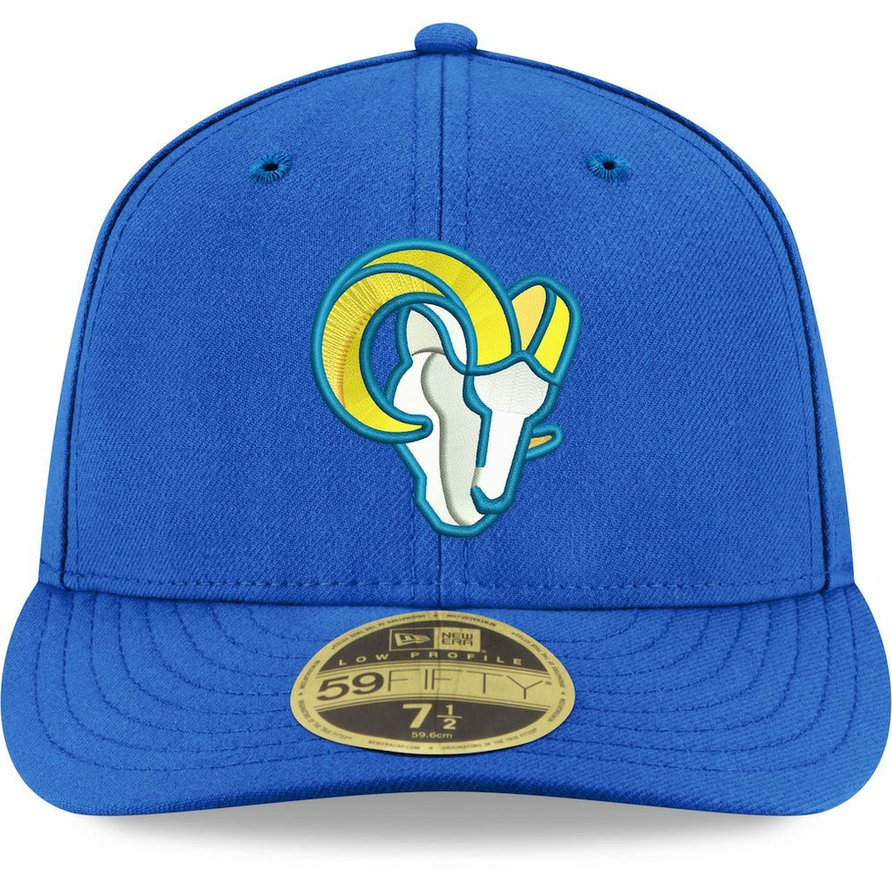 Los Angeles Rams New Era Omaha Low Profile 59FIFTY Fitted Team Hat - Royal Hats