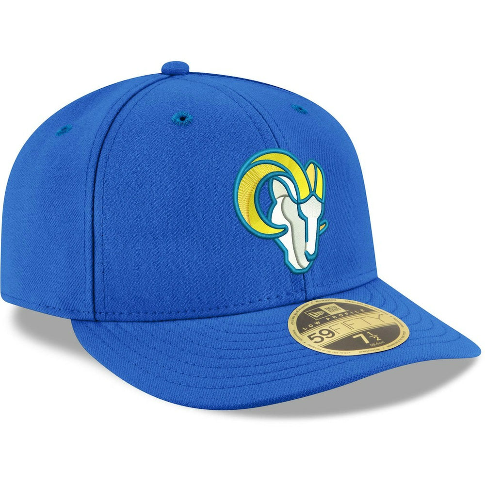 Los Angeles Rams New Era Omaha Low Profile 59FIFTY Fitted Team Hat - Royal Hats