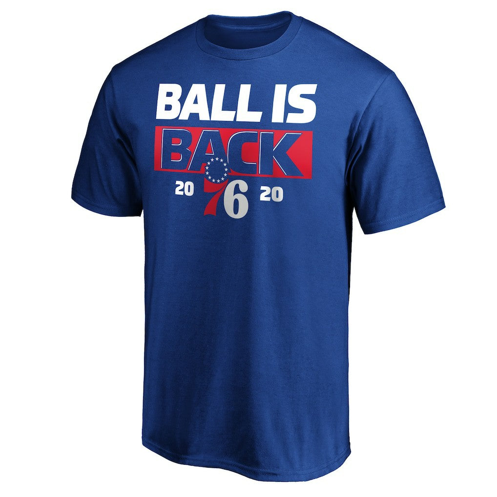 Philadelphia 76ers Ball Is Back T-Shirt Royal outlet