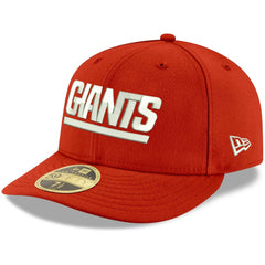 New York Giants New Era Omaha Throwback Low Profile 59FIFTY Fitted Hat - Red Hats