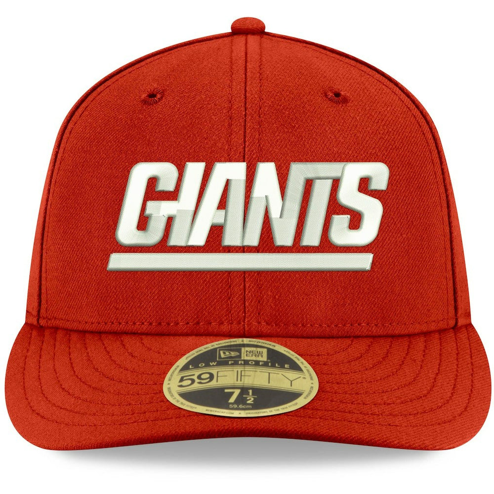 New York Giants New Era Omaha Throwback Low Profile 59FIFTY Fitted Hat - Red Hats