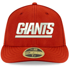 New York Giants New Era Omaha Throwback Low Profile 59FIFTY Fitted Hat - Red Hats