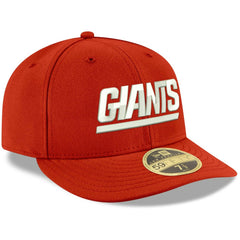 New York Giants New Era Omaha Throwback Low Profile 59FIFTY Fitted Hat - Red Hats
