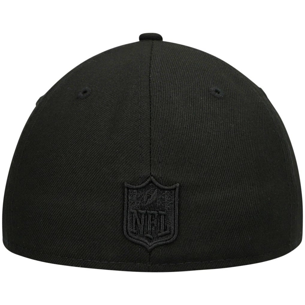 Atlanta Falcons New Era Alternate Logo Black on Black Low Profile 59FIFTY II Fitted Hat - Black Hats