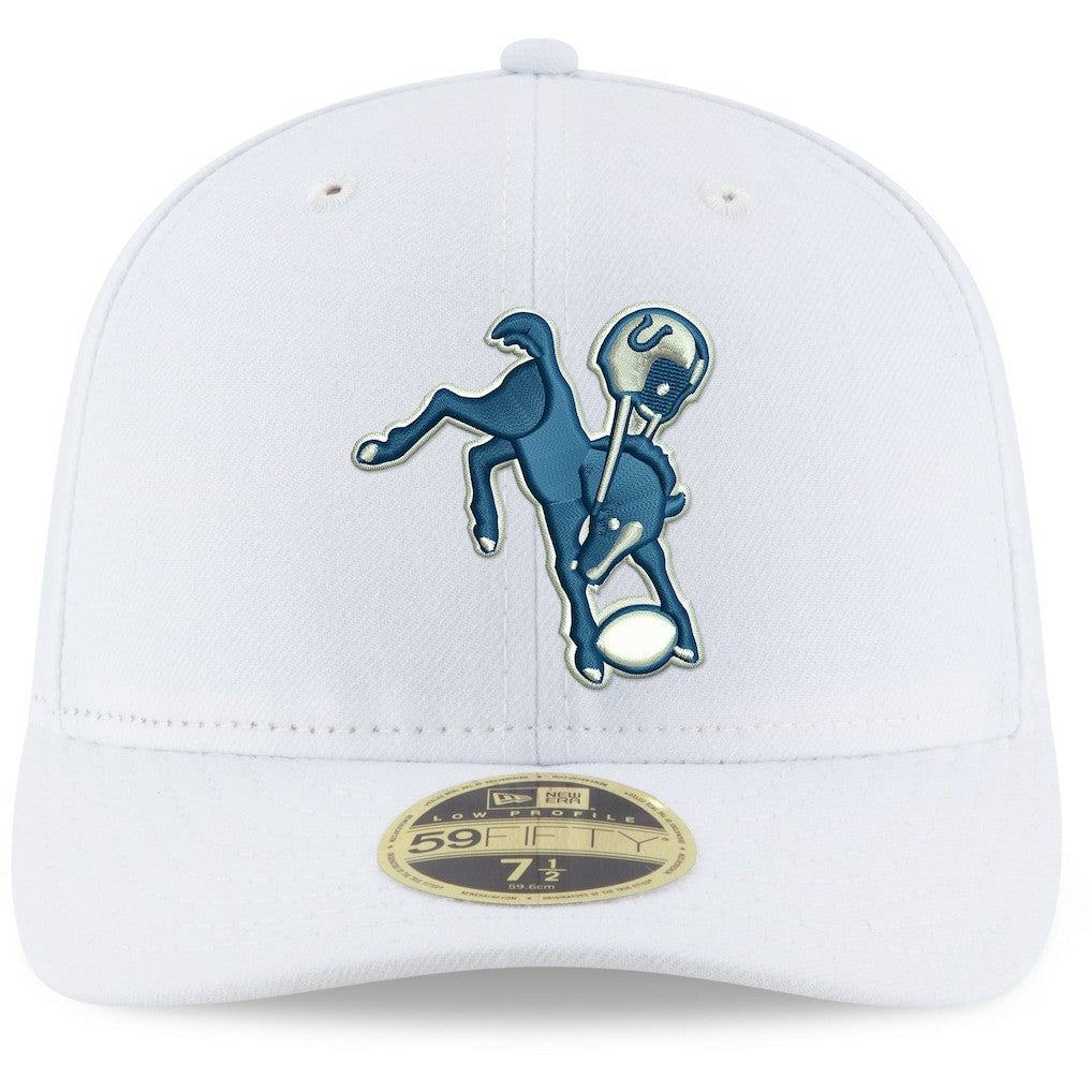 Indianapolis Colts New Era Omaha Low Profile 59FIFTY Fitted Hat - White Hats