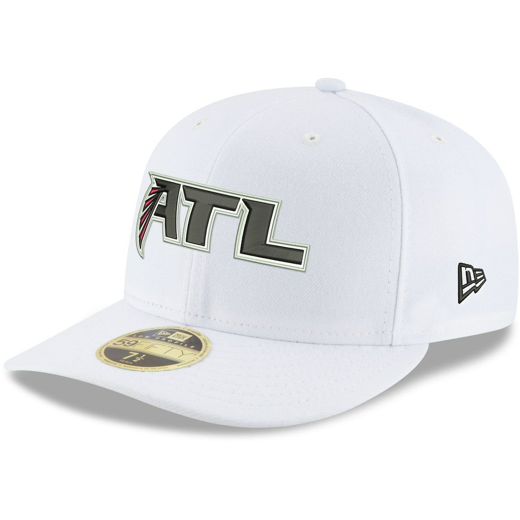 Atlanta Falcons New Era Omaha Low Profile 59FIFTY Fitted Hat - White Hats