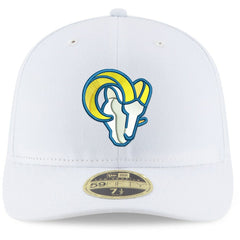 Los Angeles Rams New Era Omaha Low Profile 59FIFTY Fitted Hat - White Hats