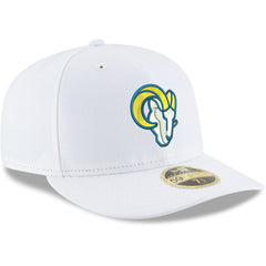Los Angeles Rams New Era Omaha Low Profile 59FIFTY Fitted Hat - White Hats