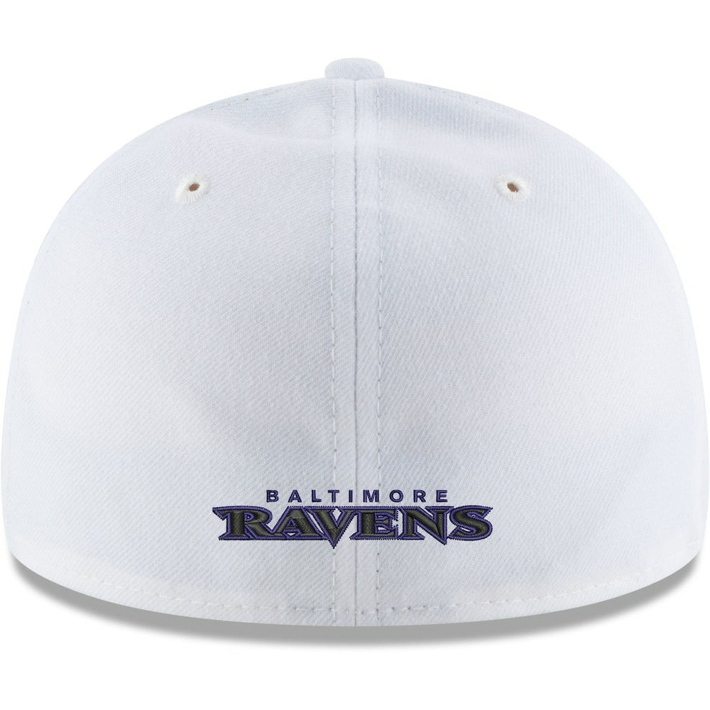 Baltimore Ravens New Era Omaha Low Profile 59FIFTY Fitted Hat - White Hats