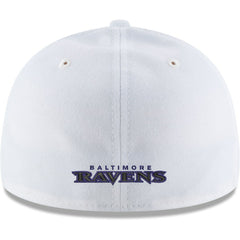 Baltimore Ravens New Era Omaha Low Profile 59FIFTY Fitted Hat - White Hats