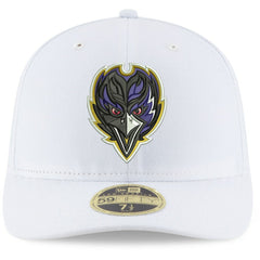 Baltimore Ravens New Era Omaha Low Profile 59FIFTY Fitted Hat - White Hats