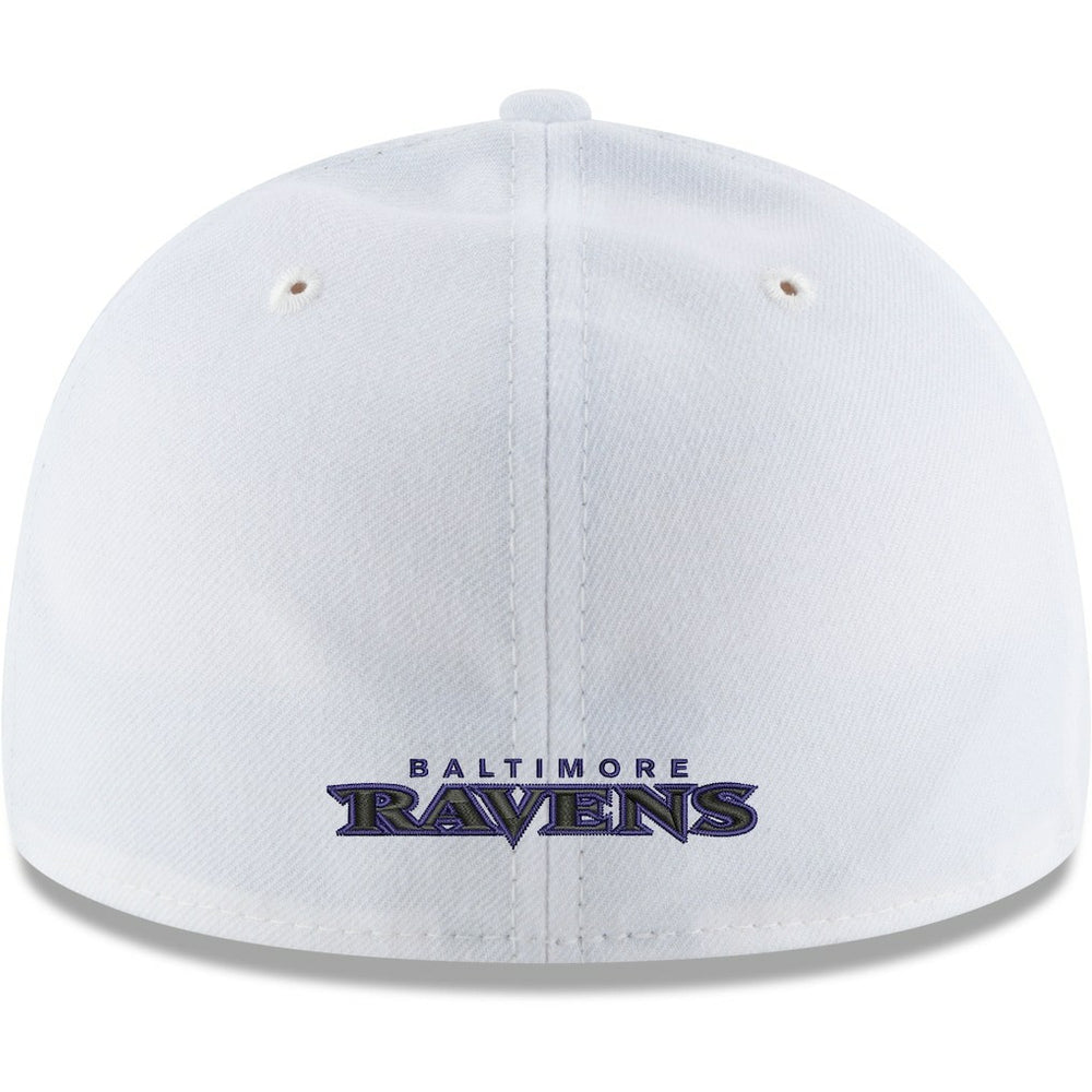 Baltimore Ravens New Era Omaha Low Profile 59FIFTY Fitted Hat - White Hats