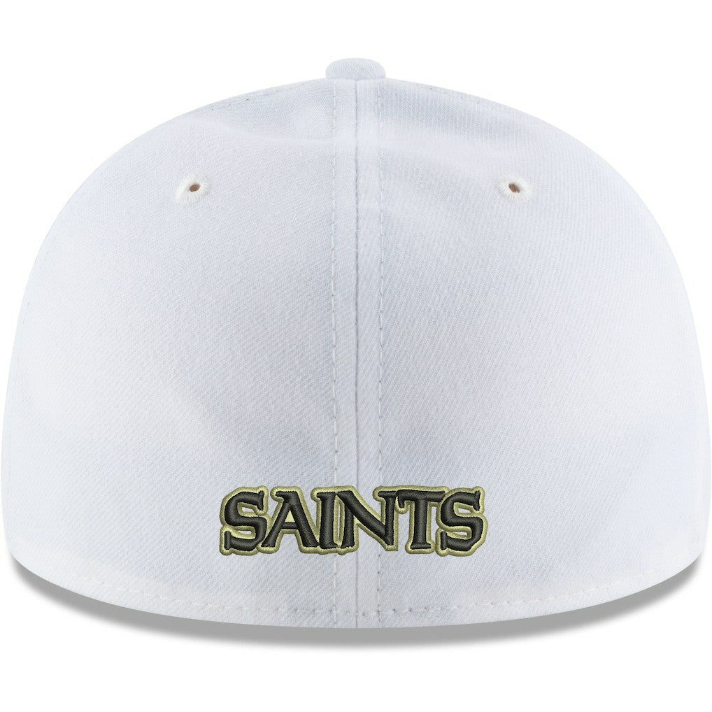 New Orleans Saints New Era Omaha Low Profile 59FIFTY Fitted Hat - White Hats
