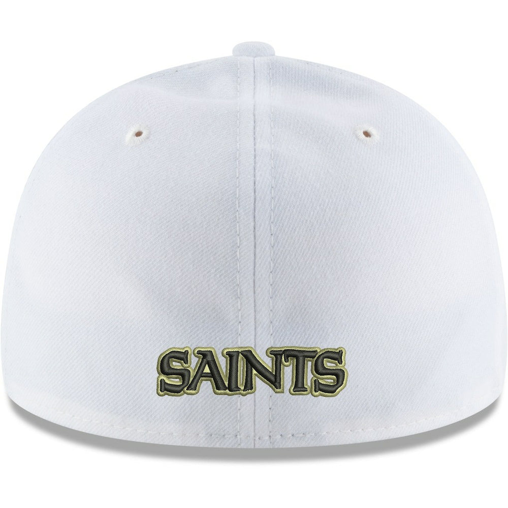 New Orleans Saints New Era Omaha Low Profile 59FIFTY Fitted Hat - White Hats