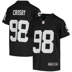 Maxx Crosby Las Vegas Raiders Youth Game Jersey - Black Jerseys