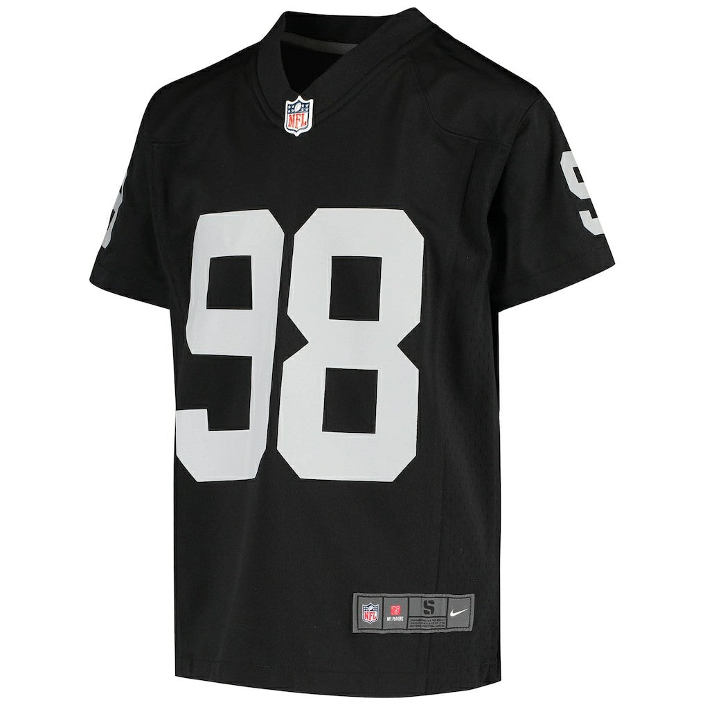 Maxx Crosby Las Vegas Raiders Youth Game Jersey - Black Jerseys