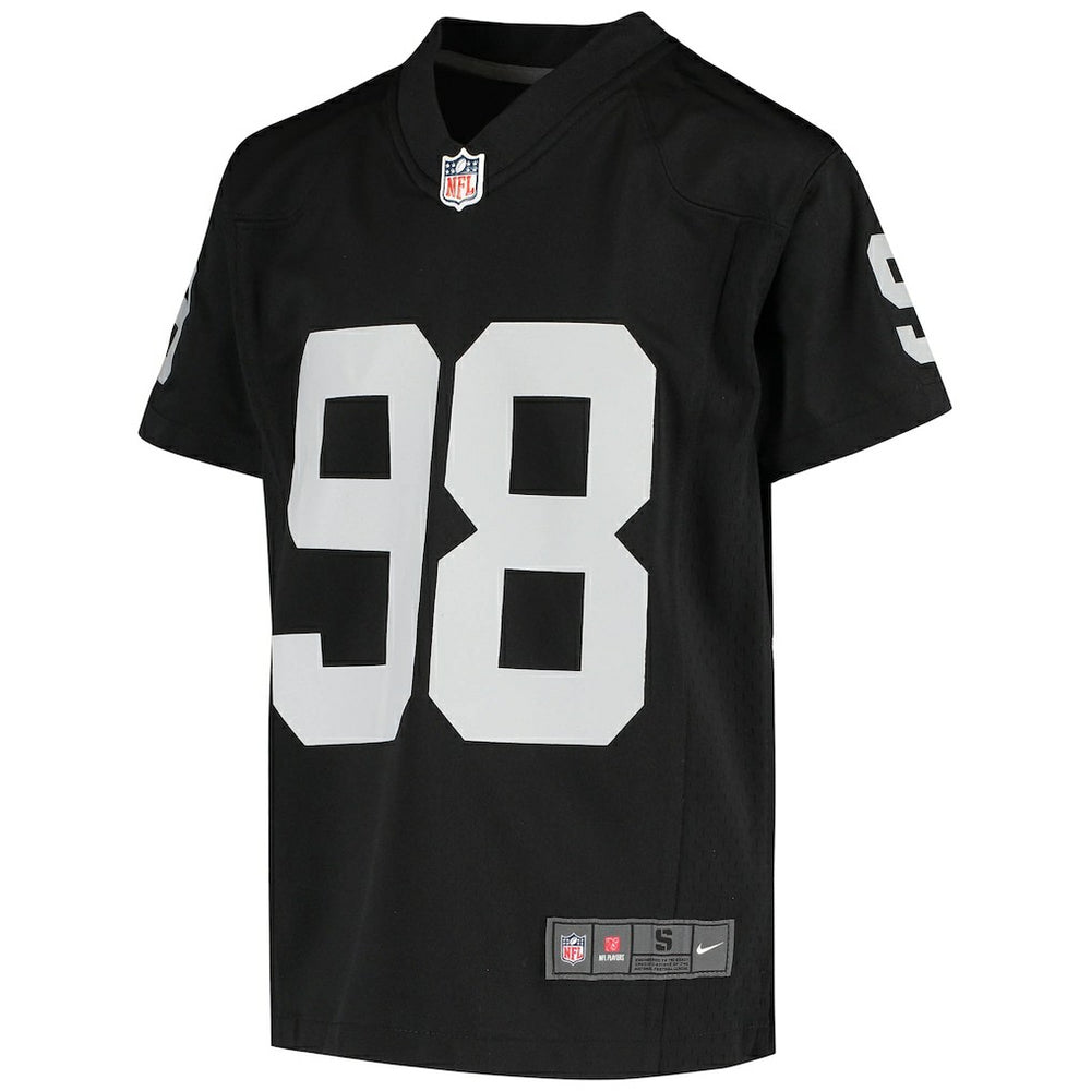 Maxx Crosby Las Vegas Raiders Youth Game Jersey - Black Jerseys