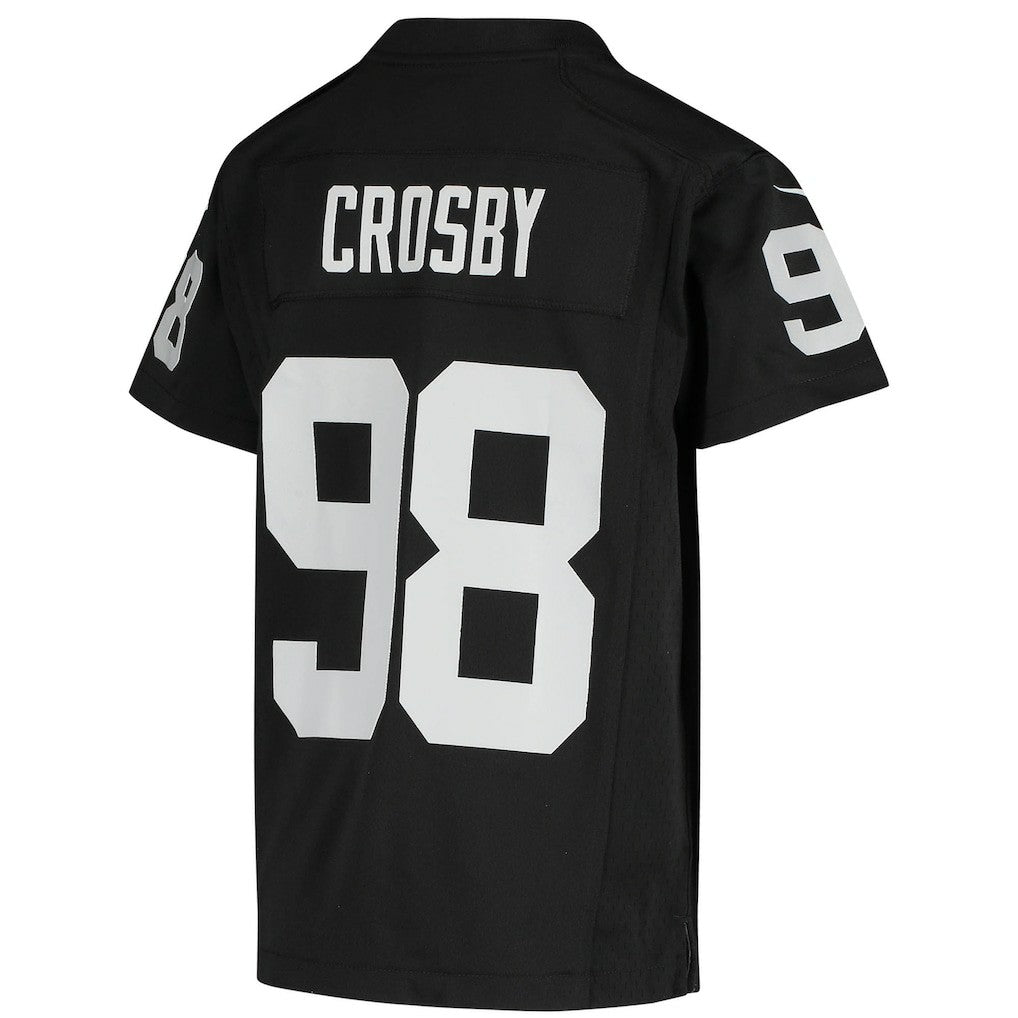 Maxx Crosby Las Vegas Raiders Youth Game Jersey - Black Jerseys