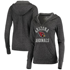 Arizona Cardinals Women's Doubleface Slub Pullover Hoodie - Black Hoodies