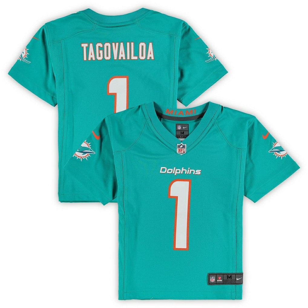Tua Tagovailoa Miami Dolphins Preschool Game Jersey - Aqua Jerseys
