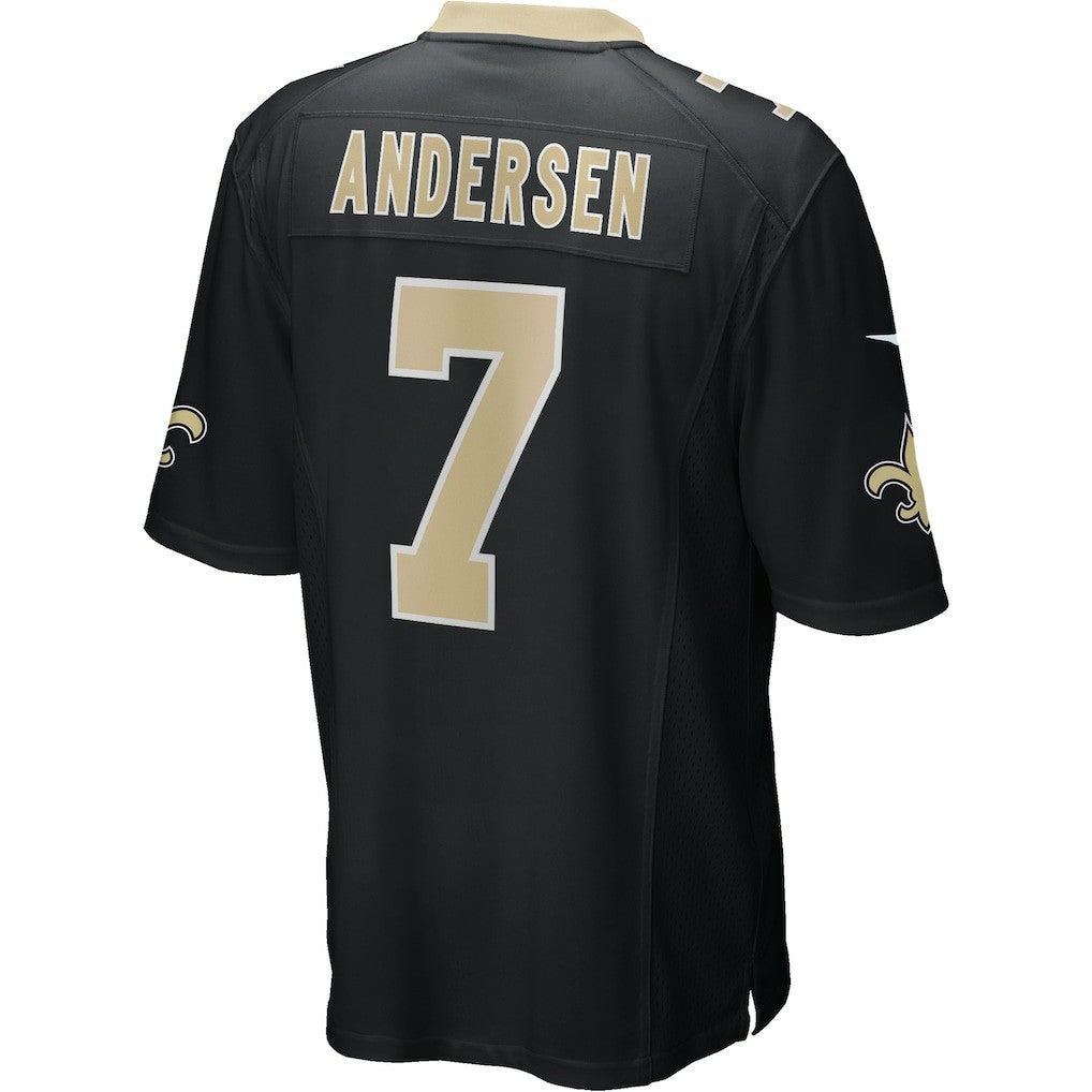 Morten Andersen New Orleans Saints Game Retired Player Jersey - Black Jerseys