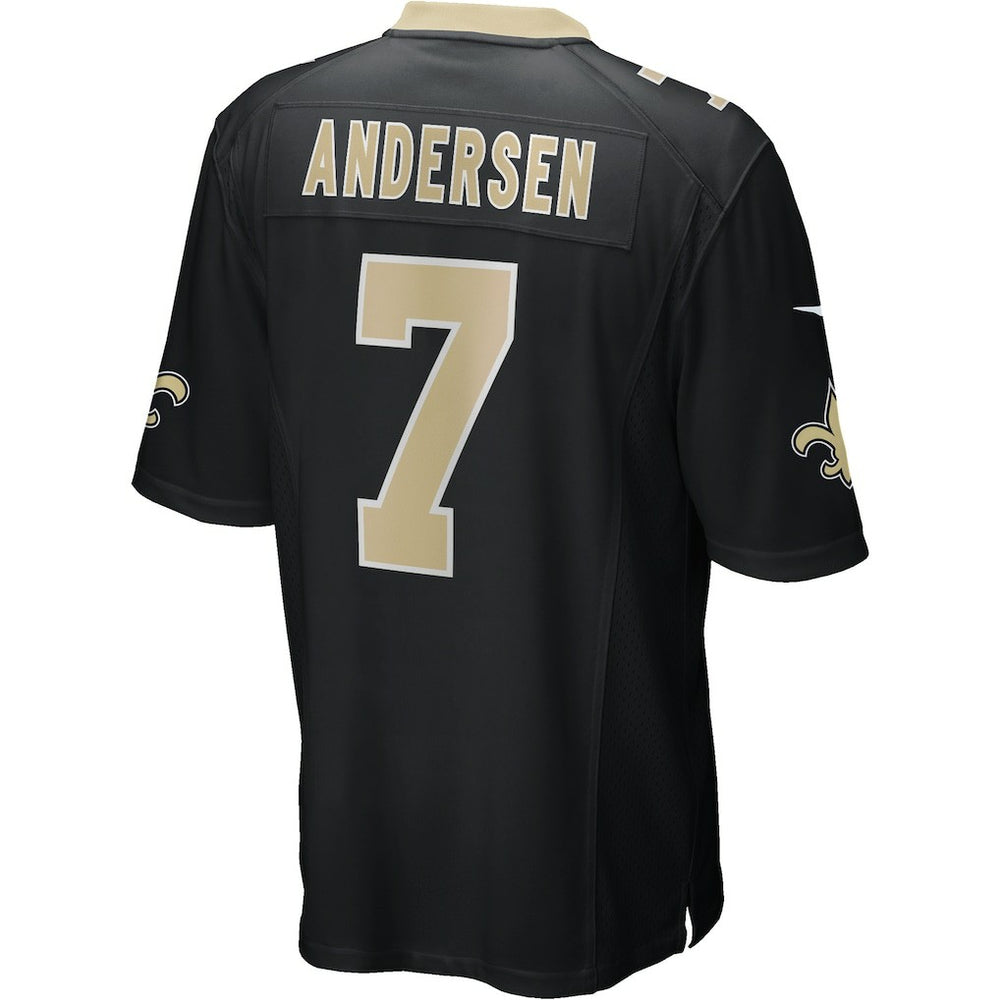 Morten Andersen New Orleans Saints Game Retired Player Jersey - Black Jerseys