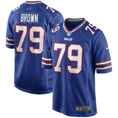 Ruben Brown Buffalo Bills Game Retired Player Jersey - Royal Jerseys