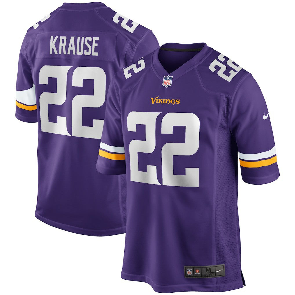 Paul Krause Minnesota Vikings Game Retired Player Jersey - Purple Jerseys