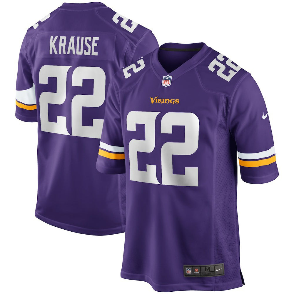 Paul Krause Minnesota Vikings Game Retired Player Jersey - Purple Jerseys