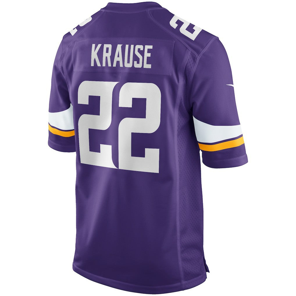 Paul Krause Minnesota Vikings Game Retired Player Jersey - Purple Jerseys
