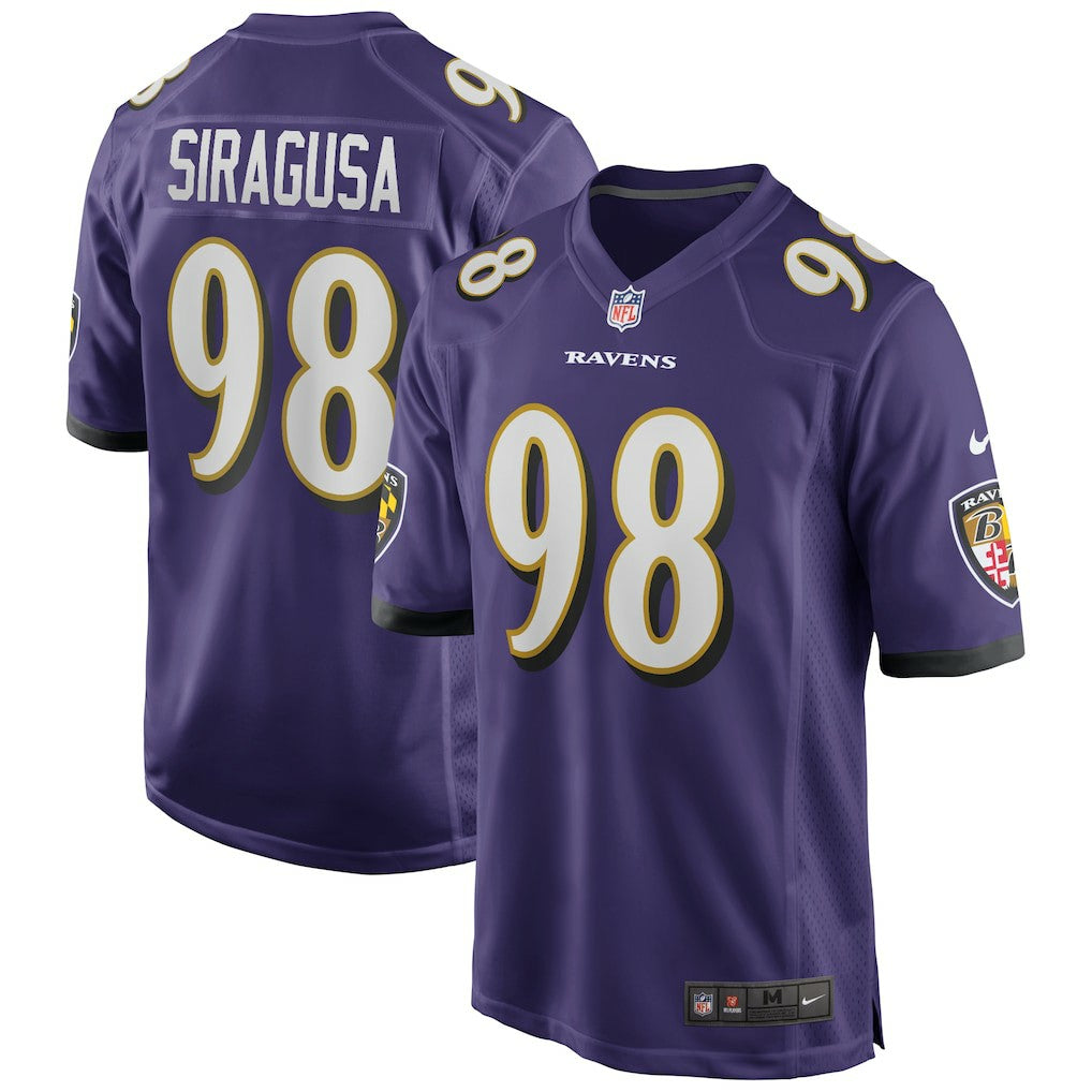 Tony Siragusa Baltimore Ravens Game Retired Player Jersey - Purple Jerseys