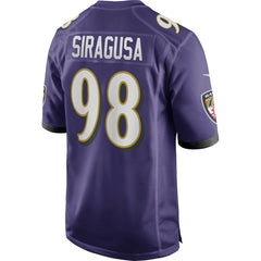 Tony Siragusa Baltimore Ravens Game Retired Player Jersey - Purple Jerseys