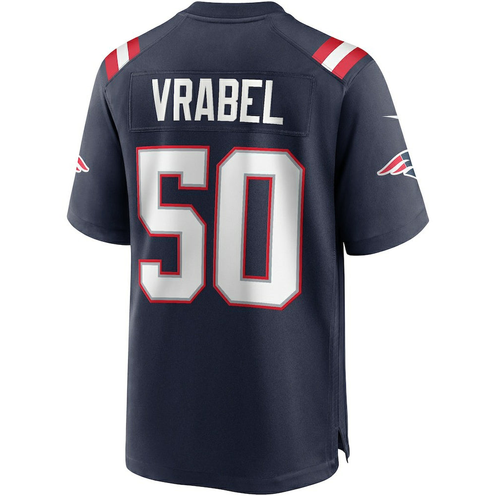Mike Vrabel New England Patriots Game Retired Player Jersey - Navy Jerseys